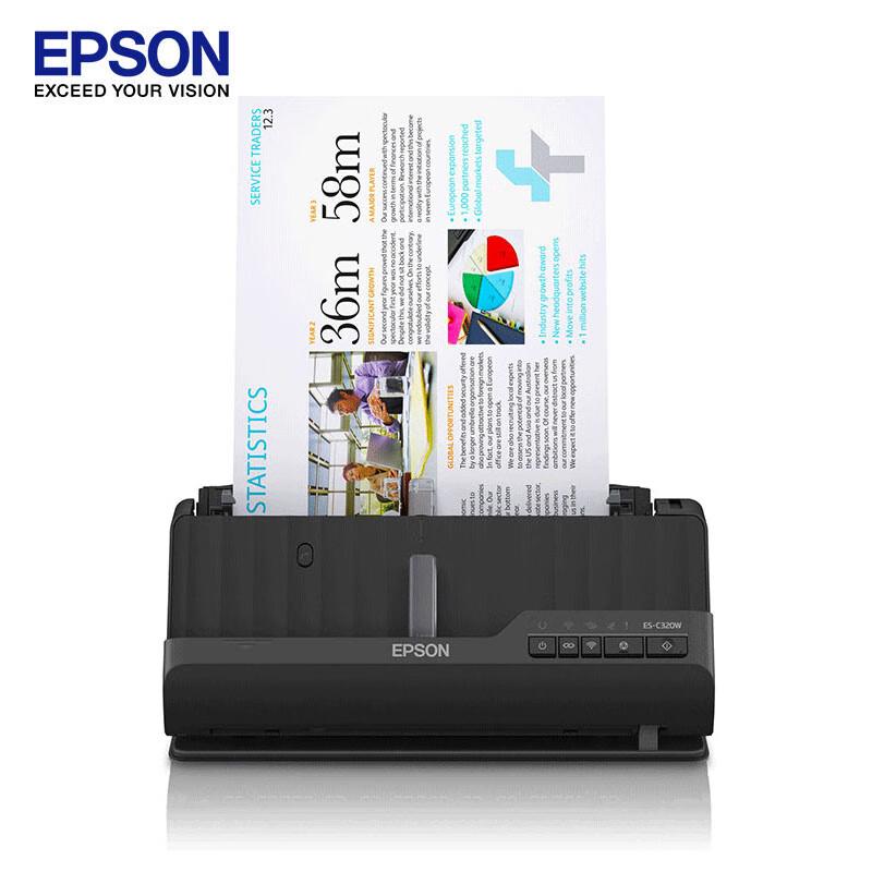

Epson ES-C320W Compact A4 Duplex Color Document Scanner