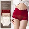 Ruffle Tummy Control Underwear Breathable Panties for Women Soft High Waist Briefs  Gifts