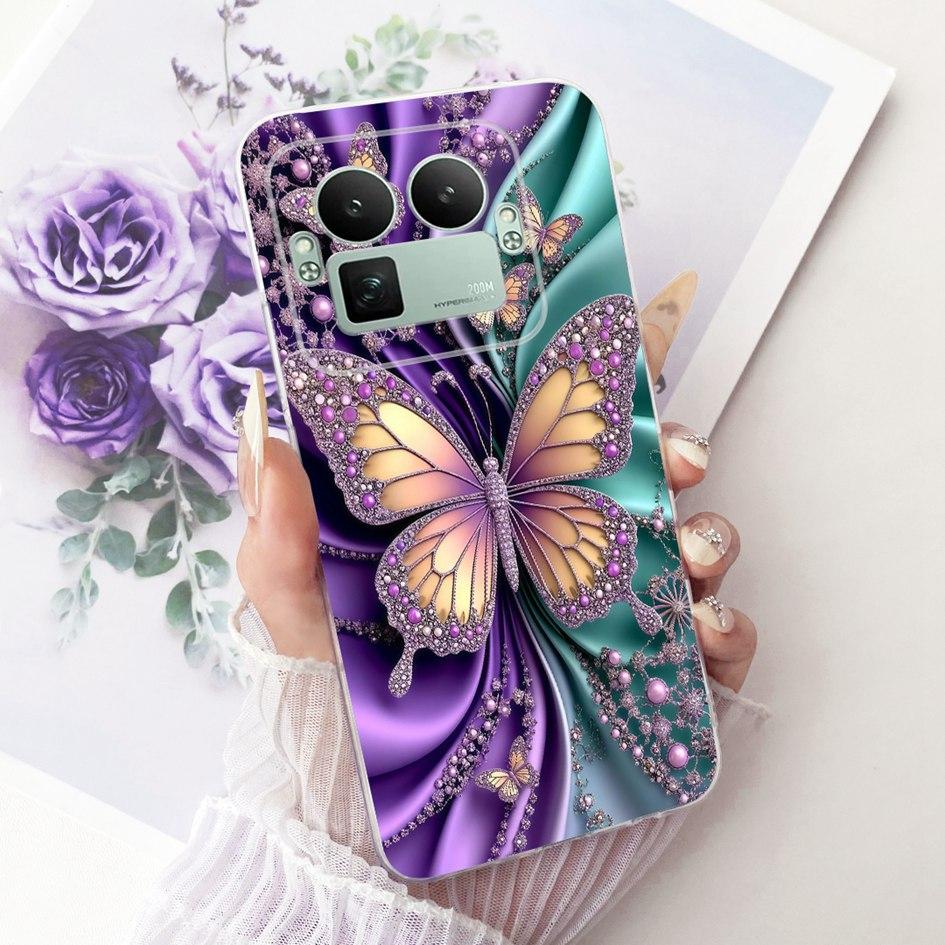 For Realme GT8 Pro 2025 Case RMX5210 Popular Flower Bowknot Soft Slim Silicone Back Cover For Realme GT 8 GT8 RealmeGT8 5G Coque