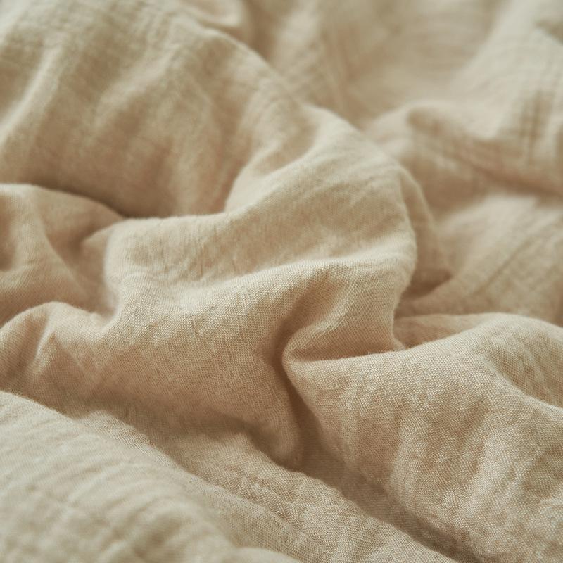Japanese Double-Layer Yarn Summer Quilt High-Quality Two-Tone Soybean Thin Quilt Skin-Friendly Cooling Comfort for Single Double