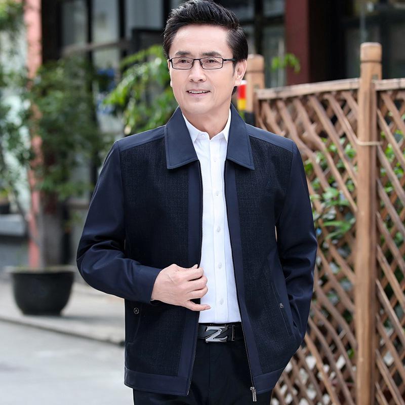 Spring Style Men's Jacket for Middle-aged and Elderly