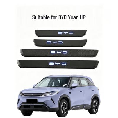 Compatible BYD Yuan UP Illuminated Door Sill Trim - Battery Model Car-Specific Welcome Pedal Accessory