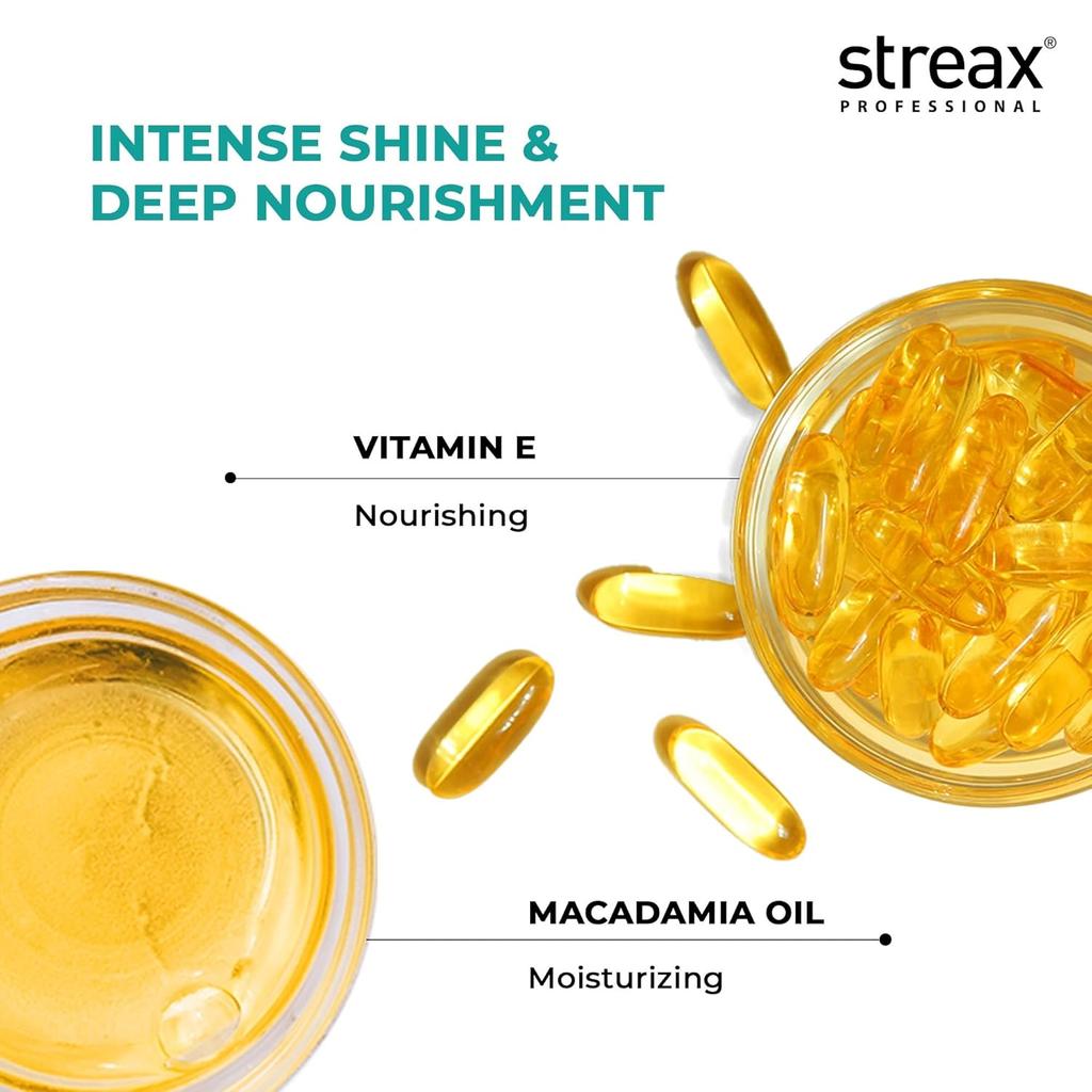 Streax Professionelles Vitariche Gloss Haarserum 75ml 1er-Pack für frizzfreies, glänzendes, geschmeidiges Haar