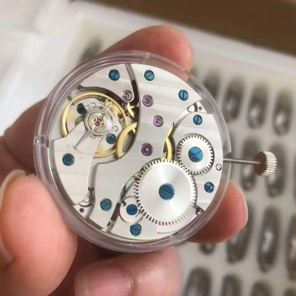 White Movement 6498 Watch Movement Single Calendar Mechanical Watch Movement  Parts Replacement