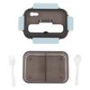 2 Compartments Bento Boxes 1100ml Large Capacity Bento Lunch Box for Student Workers Home School
