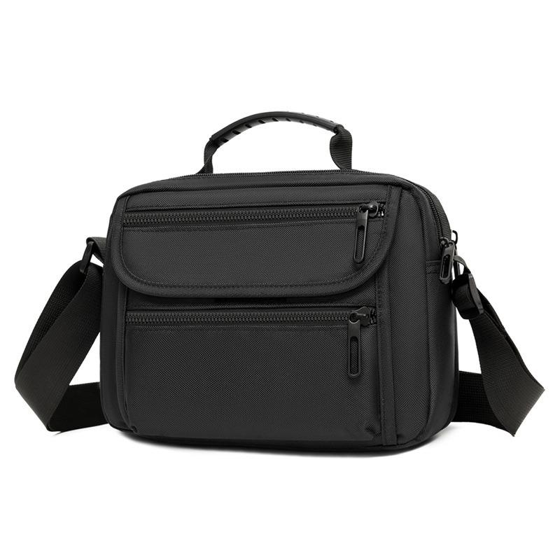 New Men's Bag Simple Trend Shoulder Messenger Bag Casual Men's Handbag Business Solid Color Shoulder Bag