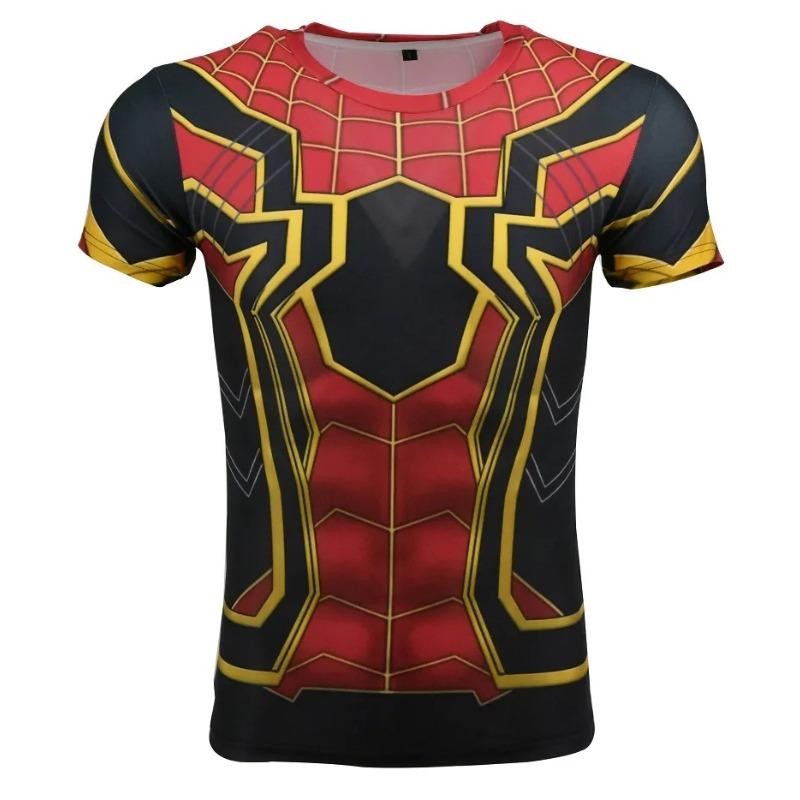 Verano 3D Digital Spider Man El Héroe Regresa Cosplay Periférico Impreso Camiseta de Moda Infantil Casual Cómoda de Manga Corta