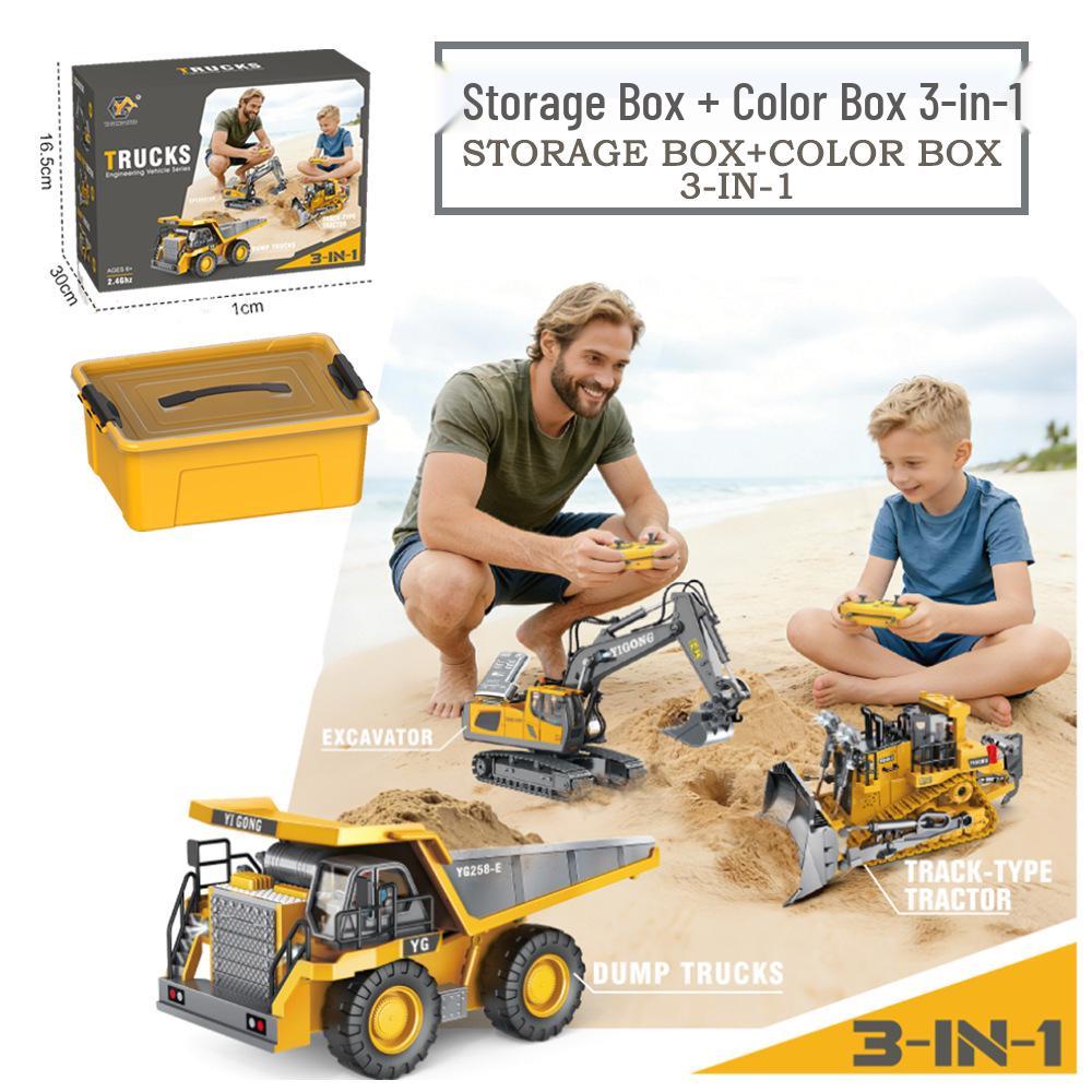 Children's Alloy Excavator Toy Vehicle - Simulation Model for Boys