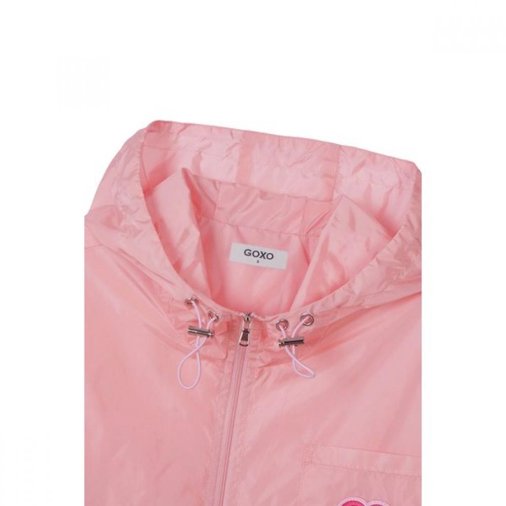Goxo WIndbreaker Hoodie PInk FallIng In Golf