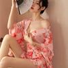 Large Size Lingerie Japanese Kimono Women Live Streaming Host Sex Uniform Plus Size Sexy Deep V Kimono Nightclub Passion