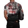 Men's Halloween Graphic Print T-Shirt Loose Fit Short Sleeve Casual Tee
