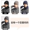 Warm Winter Knit Beanie Set Men Alpaca Wool Hat Scarf Gloves 3-Piece Outdoor Cycling Accessory