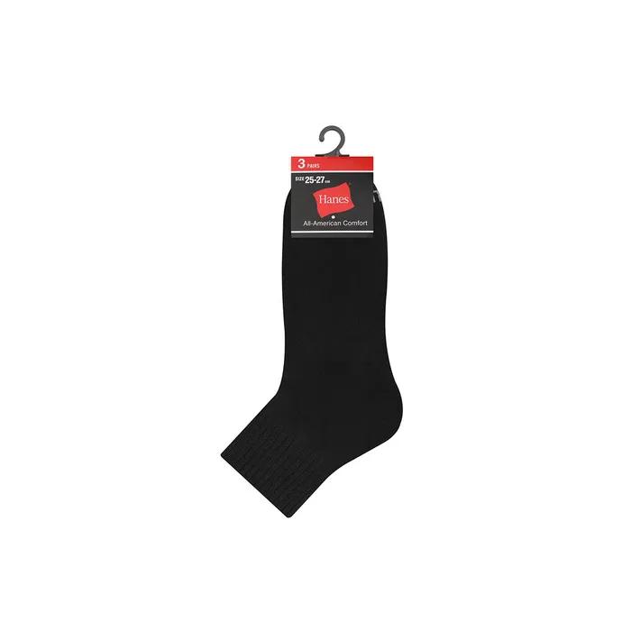 Quarter-length Socks 3P Black