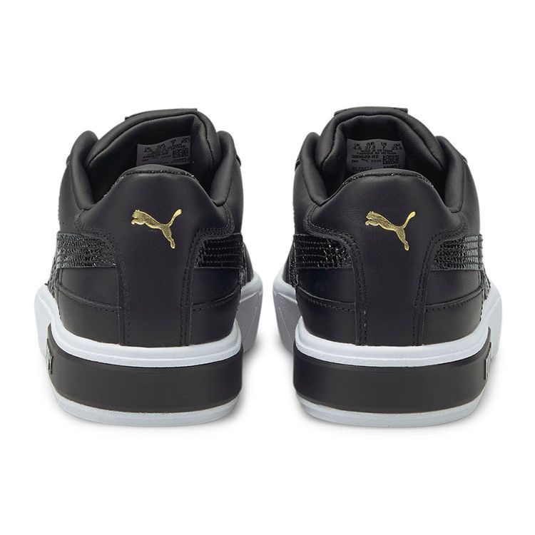 Puma Cali Star Snake Synthetic Leather Casual Lightweight Low Top Sneakers Women Sneakers Black White 380629-02