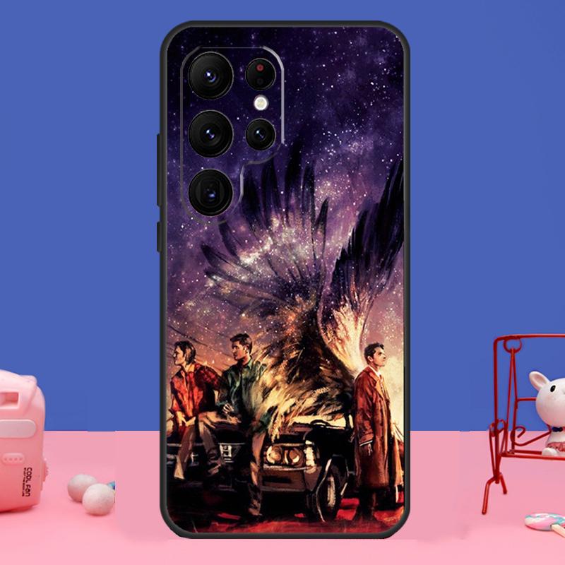 Angel Castiel Supernatural Case For Samsung Galaxy S23 S24 Ultra S21 S22 Plus Note 20 Note 10 S8 S9 S10 S20 FE Cover