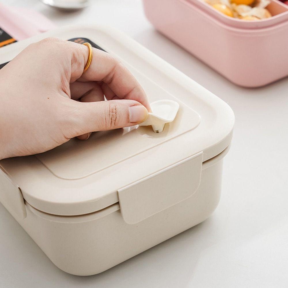 Microwavable With Spoon for Students Office Workers Food Containers Lunch Box Bento Box for Kids