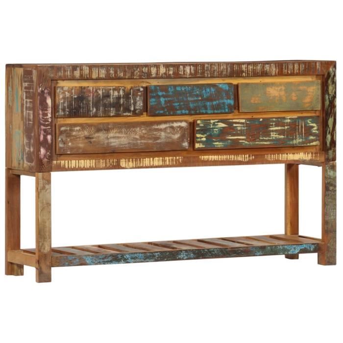 VidaXL Buffet 120x30x75 cm Bois de récupération solide