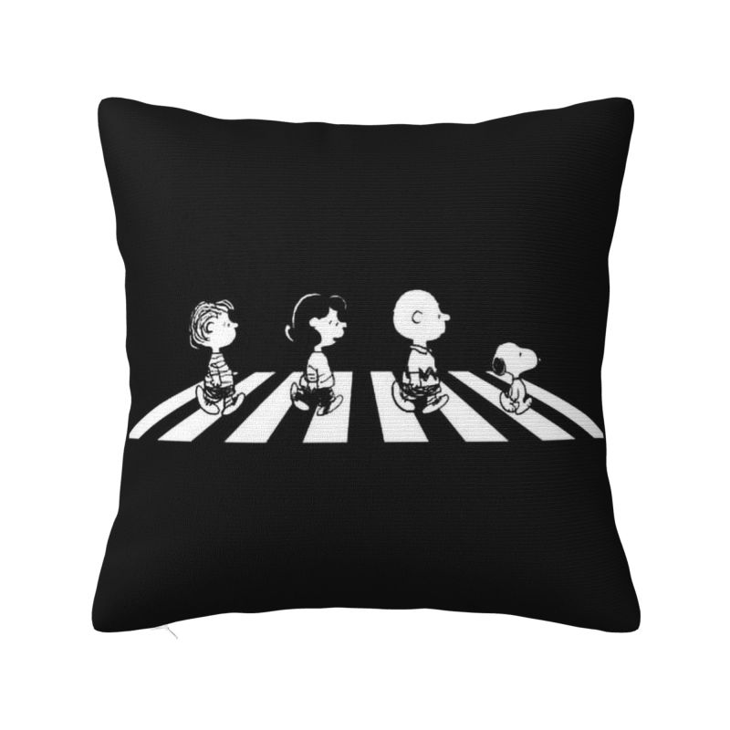 Custom Disney Snoopy Woodstock Cartoon Beagle Pillow Home Decorative Nordic Cushion Decoration Salon Square Pillowcase