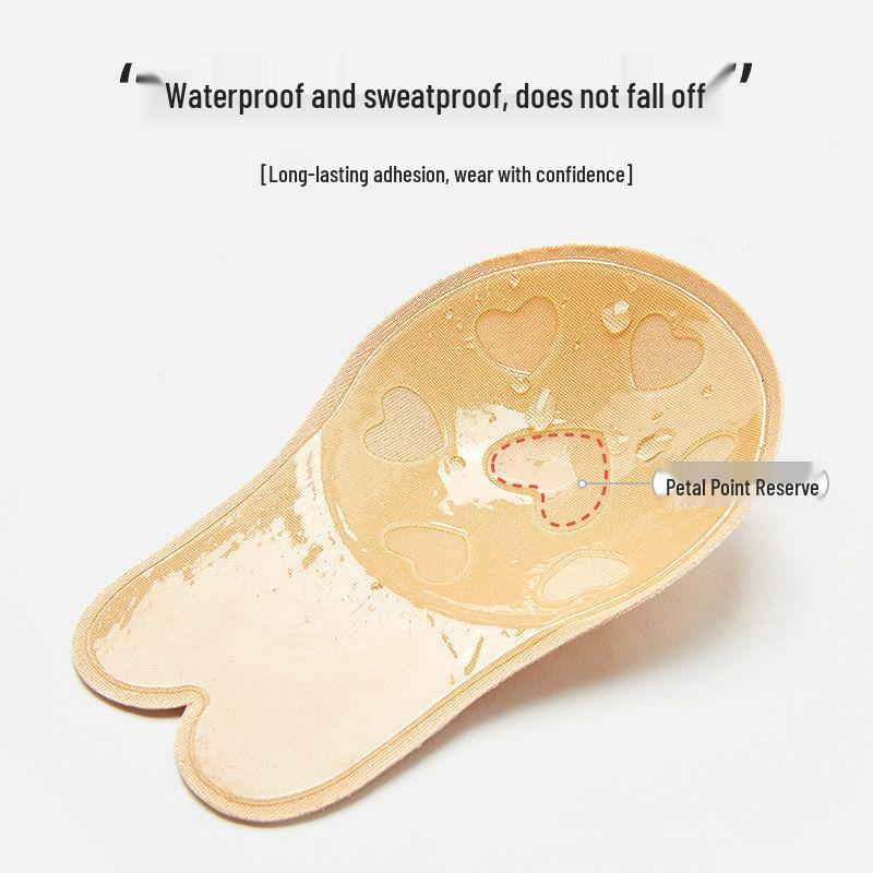Silicone Rabbit Ear Lift Nipple Covers for Large Busts - Anti-Sag Stick-on Bra for Women's Camisoles & Wedding Dresses