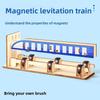 Wooden Assembled Maglev Train Scientific Experiment Children Puzzle Toy Set For Learning And Diy Kids