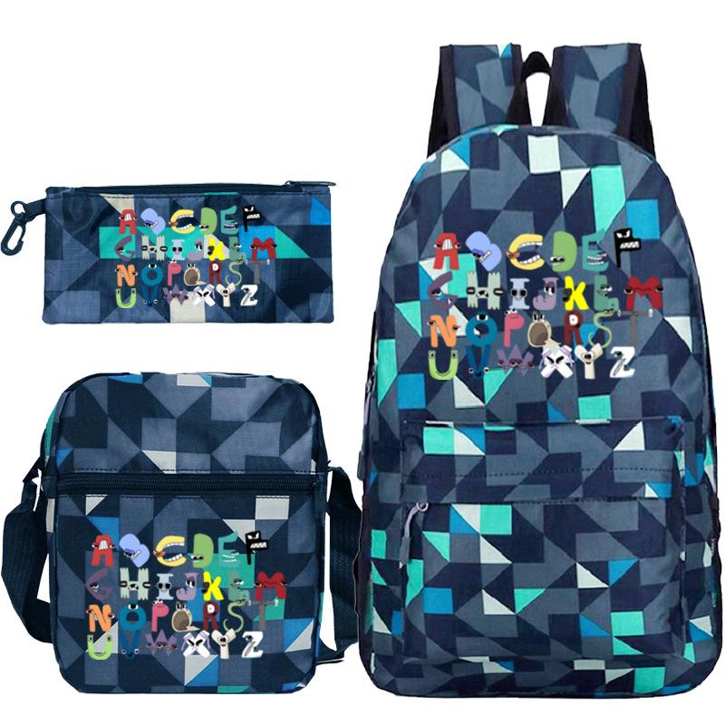 Game Alphabet Lore Alphabet Legend School Bag Backpack Shoulder Bag Pencil Case