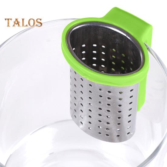 Tea Infuser Food Grade Heat Resistant 8 Colors Great Loose Tea Leaf Strainer with Insulated Handle for Office