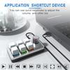 6 Keys 1 Knob Mini Keyboard Customize Copy and Paste Volume Adjustment Shortcut Keys Portable Mechanical Keyboard for Game PS