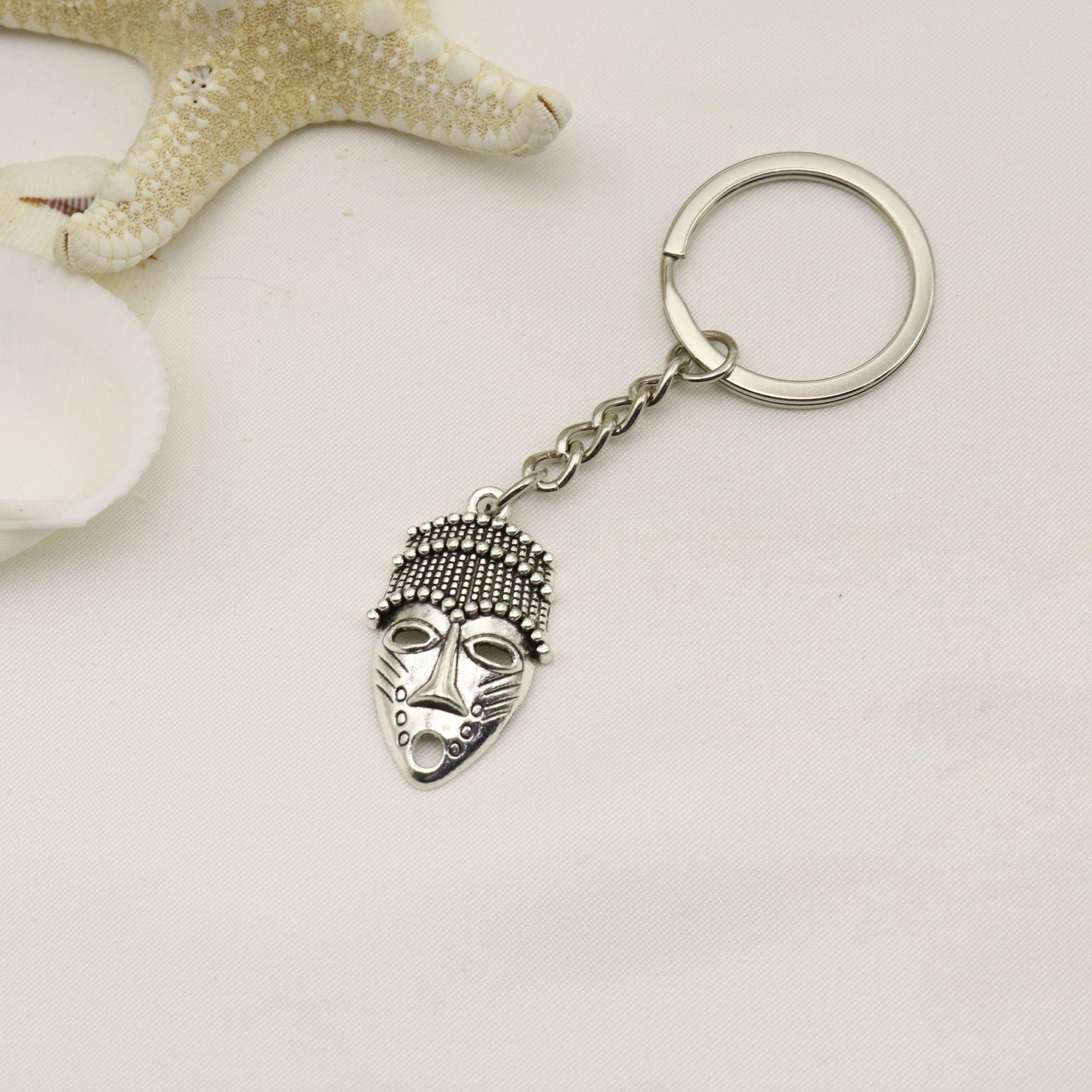 HEEIN Simple Human Head Keychains Pendants