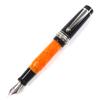 Great DELTA Fountain Pen DOLCEVITA DolceVita Mini Black Orange 14K Mens 14683 Used