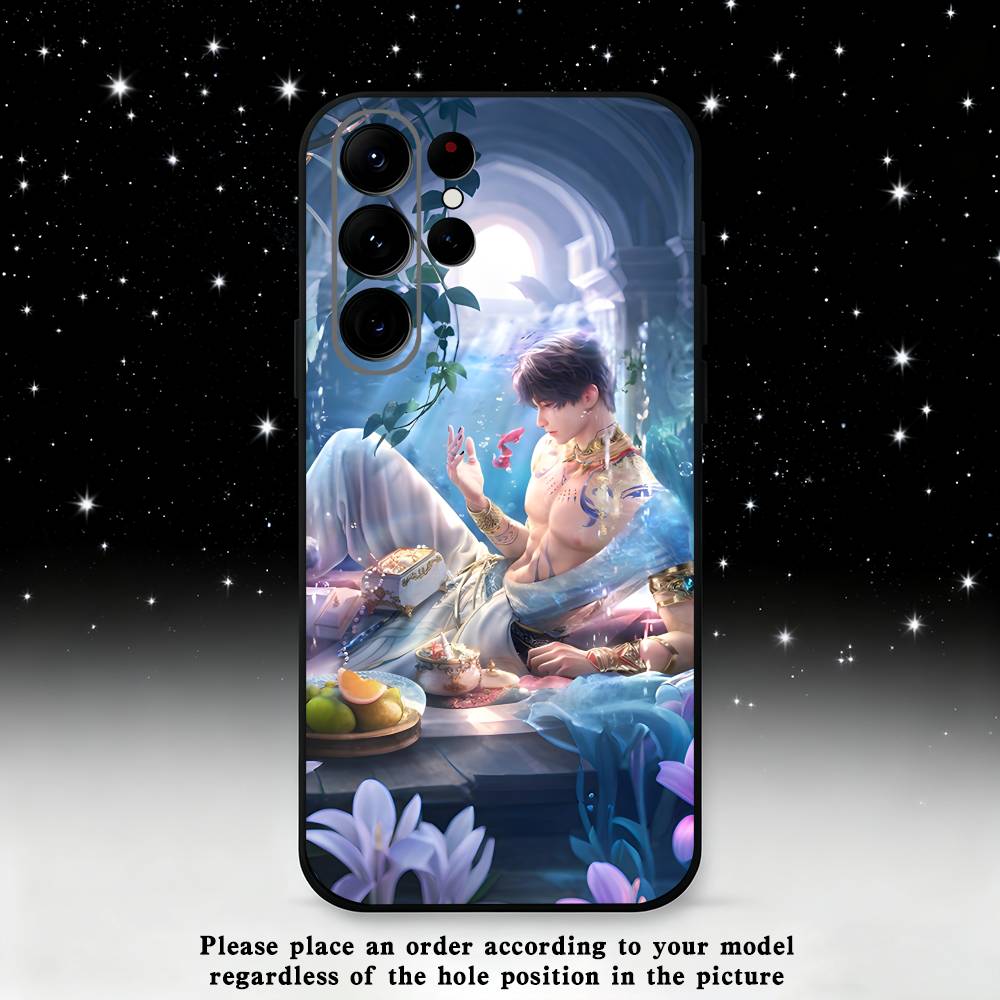 Love And Deepspace Phone Case For Samsung S25,S24,S23,S22,S21,S20,S10,Ultra,Plus,Lite,FE,Soft Silicone Black Cover