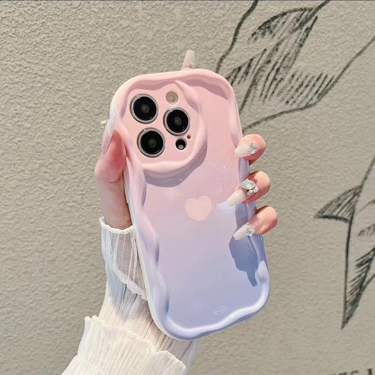 

Pink Blue Heart for Apple 15 Mobile Phone Case 12 Full Coverage 11 for Huawei for Oppo for Xiaomi 13 for Vivo Female Software for IPhone For iPhone 16