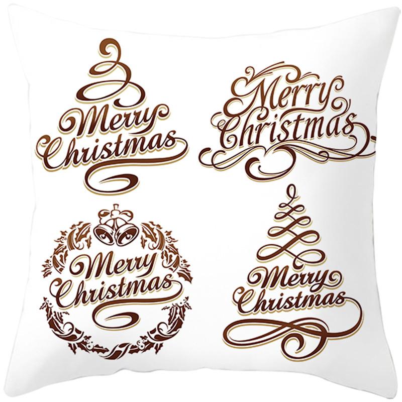 Merry Christmas holiday decoration cushion cover sofa office seat car ornaments bedroom room home  45x45cm