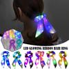 Mix Color LED Luminous Hair Bands Glow In The Dark Rubber Band Fashion Hair Rope  Women
