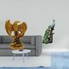Peacock Statue Sculpture Desktop Ornament Artwork Gift Animal Collection Elegant Tabletop Decorative