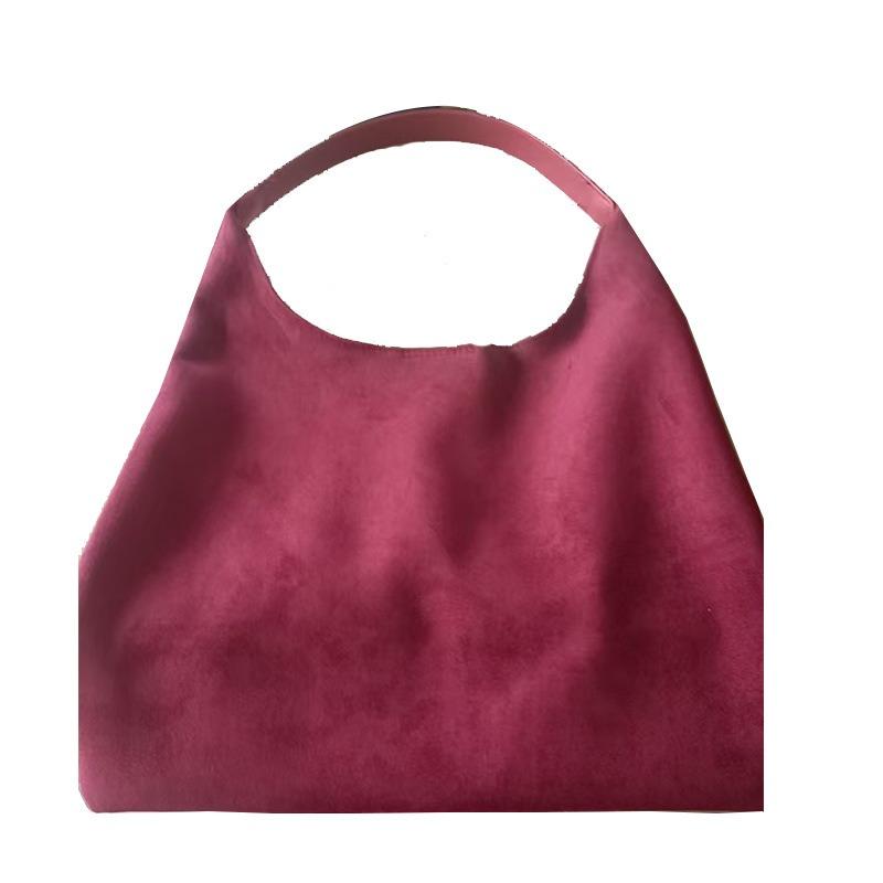 Commuter child and mother tote bag new simple suede shoulder underarm bag women's large-capacity versatile women's bag