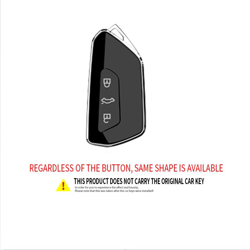 Tpu Car Key Case Cover Protect Shell Bag For Vw Volkswagen Golf 8 Mk8 Id.3 Id.4 Cupra Skoda Octavia A8 Seat Leon Mk4 Formentor