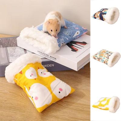 Cartoon Hamster Nest Thickened Pet Snuggle Sack Cute Kitten Quilt Bed  Pet Supplies