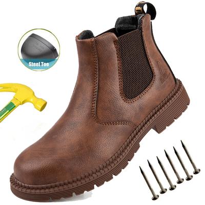 Antypoślizgowe Buty Bezpieczeństwa Męskie Buty Robocze z Podnoskiem Stalowym Niezniszczalne Buty Ochronne Mężczyzna Budowlane Buty Ochronne Przed Zmiażdżeniem Wodoodporne