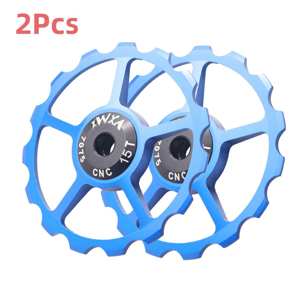 2Pcs Ceramic Bearing Jockey Wheel CNC Aluminum Alloy Rear Derailleur 10-16T Guide MTB Road Bike Pulley