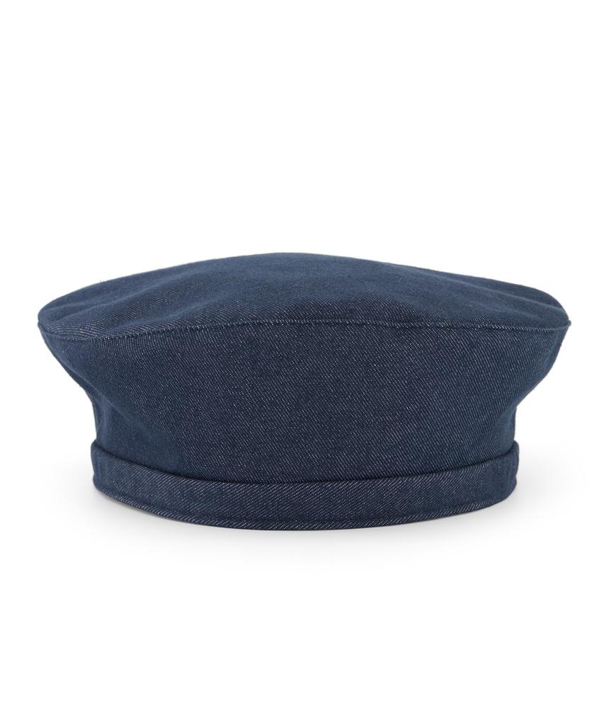 Eondeokeonteulol Big Size Oversized Denim Classic Adjustable Beret Unisex Hat Uc / Over Fit Beret / Denim Bl