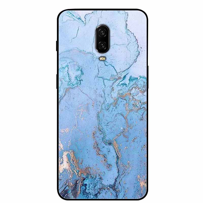 Para Capa One Plus 6 / 6T Animais Pintados Preto TPU Silicone Macio Amortecedor para Oneplus 6T 6 T Capas à Prova de Choque Lobo Legal Bolsa Coque