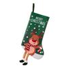 Stylish Christmas Stockings with Plush Texture for Seasonal Fireplaces Hangings Checkered Holiday Decors