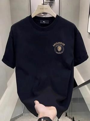 2025 Summer New TShirt Men 100 Pure Cotton Moisture Wicking Quick Drying Tee Fantastic Printting Partner Tee Short Tshirts