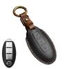 Genuine Leather Key Case for Nissan X-Trail, Teana, Tiida, Sylphy, Qashqai, and Murano