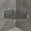 Bathroom Shelf Wall Mounted Corner Storage Shelves Shampoo Holder Cosmetic Rack Iron Shower Drain Basket Bathroom Organizer