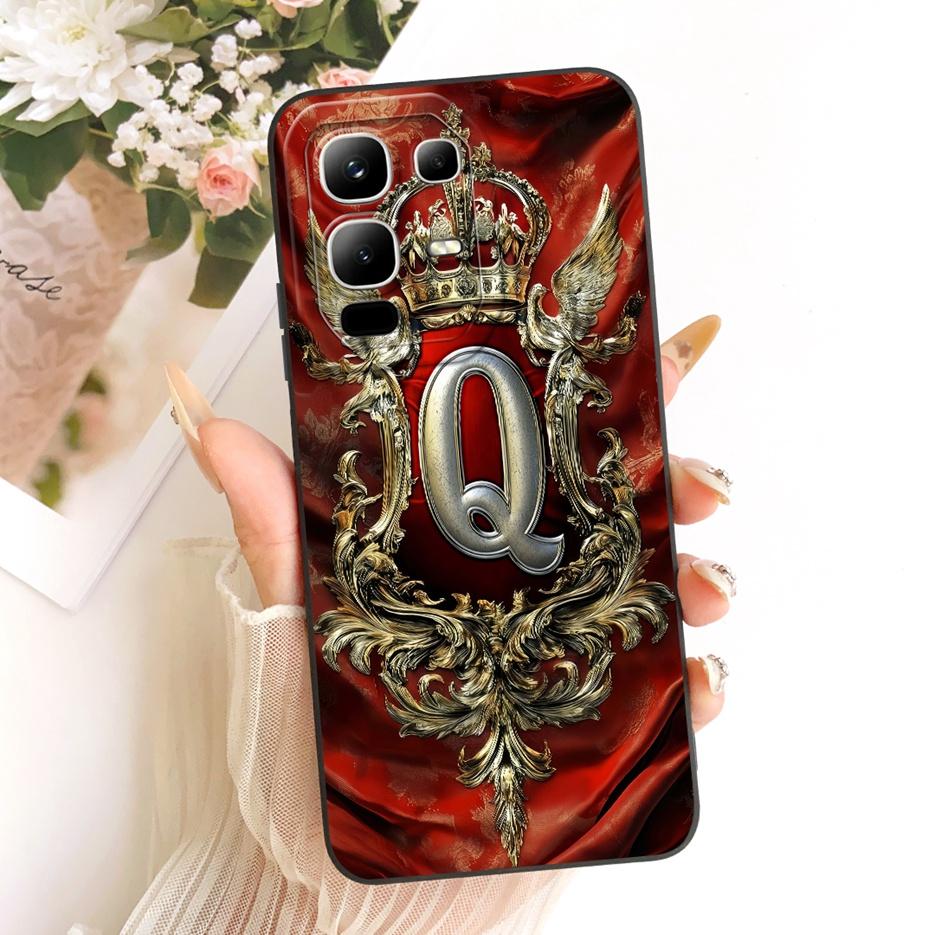 For Infinix Note 50X 5G Case X6857B Cool Crown Letters Cover Soft Silicone Phone Case For Infinix Note 50X Note50X Fundas Bumper