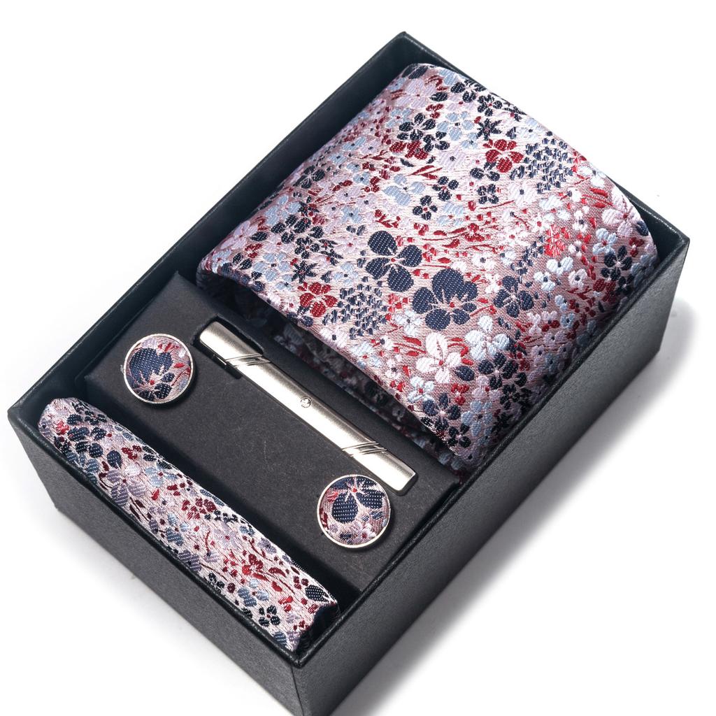 1200-Pin Men'S Tie Net Color Gift Box Tie Set Group Business Dress Wedding Tie Factory