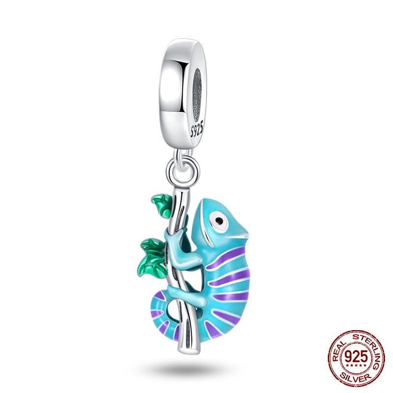 Copper Tree Of Life Four-Leaf Clover Green Series Charms Beads Fit Qikaola Original Bracelet Diy Jewelry Making