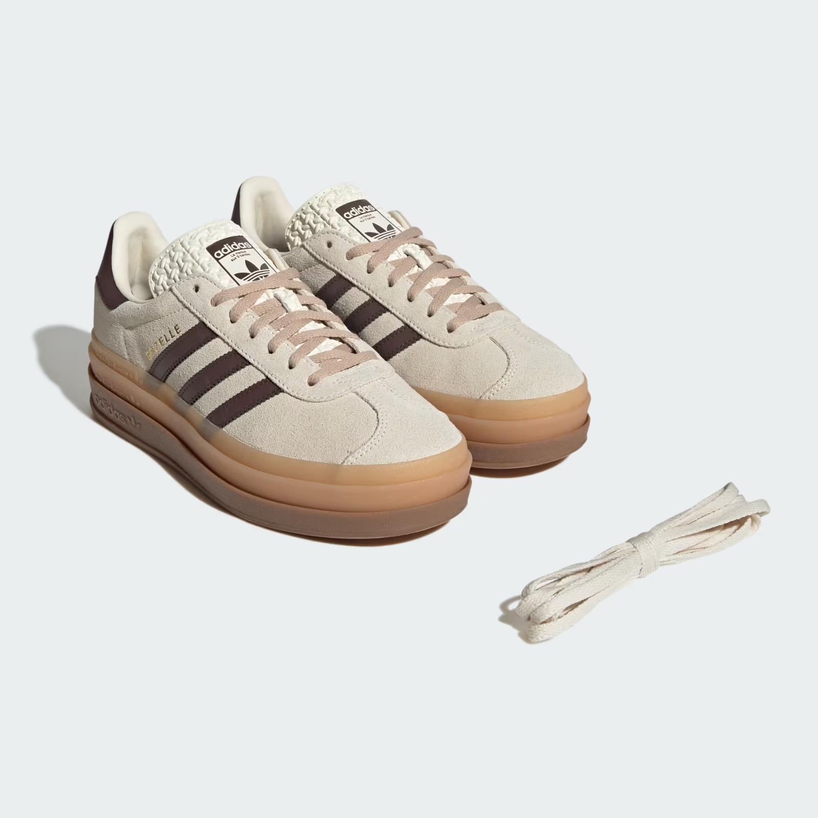 JR7522 adidas Originals Gazelle Bold Cream White Auburn Gum M2 (Men s) 9W