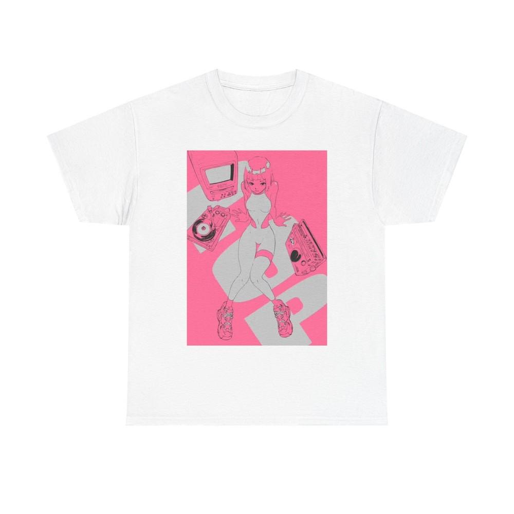 Waifu Anime T-shirt Girl Graphic Cartoon Retro Gaming Unisex Heavy Tee Gamer 26 Unisex T-Shirt S